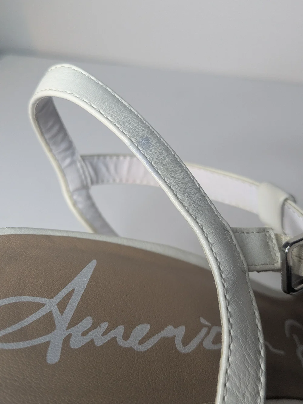 American Rag White Cork Platform Sandals